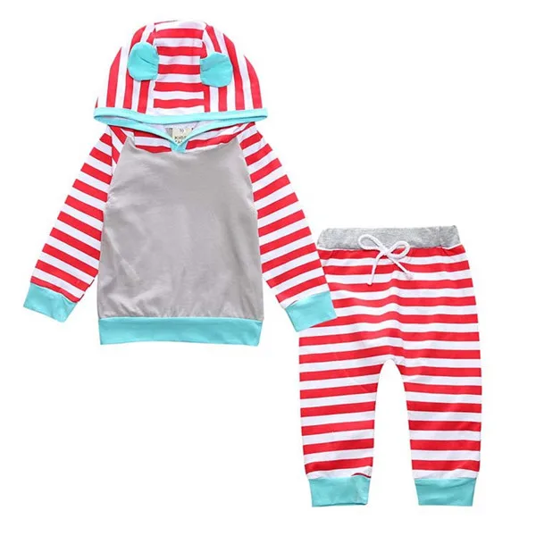 Толстовки с капюшоном для новорожденных мальчиков и девочек, спортивные костюмы+ штаны, Детская Хлопковая одежда с цветочным принтом, комплекты для малышей - Цвет: C13