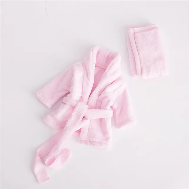 New Flannel Material Made Baby Washcloth Set Infant Bath Towel Newborn Baby Photography Props Bathrobe Fotografia Baby Clothes 3