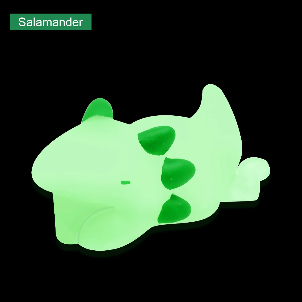 Salamander CHIPAL светится в темноте кабель укуса светящийся кабель протектор для Iphone устройство для сматывания кабеля держатель телефона аксессуары животное мягкое игрушки - Цвет: Salamander