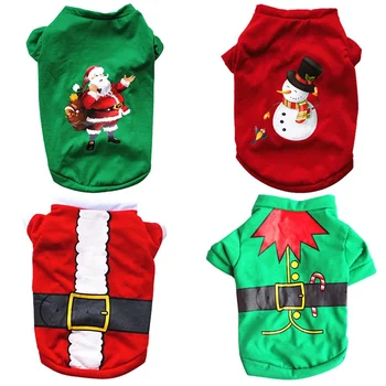 

Pet Dog Clothes Christmas Cute Cartoon Clothes For Small Dog Cloth Costume Dress Xmas Apparel For Kitty Dogs