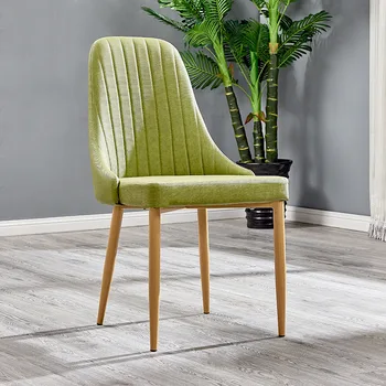 

Nordic INS Wrought Iron Sponge Cloth Dining Chair Restaurant Suitable for Dining Chair Restaurant Office Business Home Bedroom