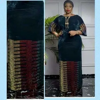 

French Net Lace Fabric With Sequins stones Velvet Fabric 2020 High Quality Lace African Lace Fabric For Wedding Sewing