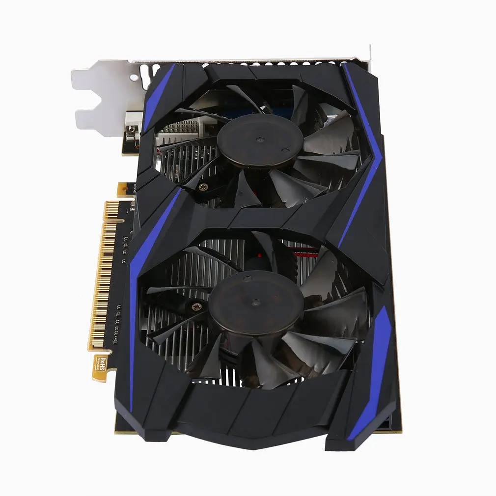  1GB DDR5 128Bit Gaming Graphics Card With Cooling Fan HDMI & VGA & DVI Port PCI-Express GPU For NVI