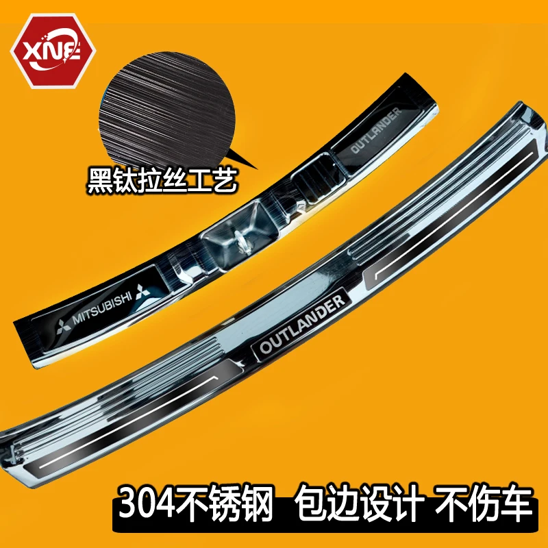 

Rear Bumper Protector Sill Trunk Rear guard Tread Plate For Mitsubishi Outlander 2016-2018