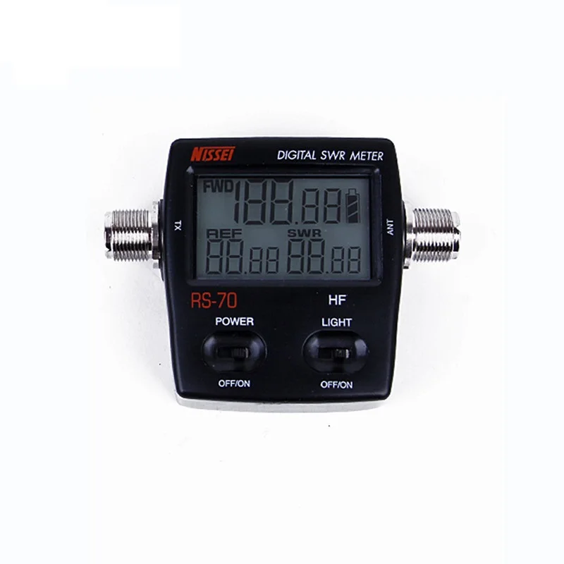 NISSEI RS-70 цифровой КСВ/Измеритель Мощности HF 1,6-60 МГц SO239 разъем для двустороннего радио КСВ тестер мощности