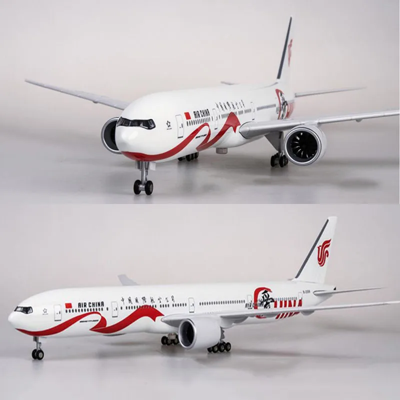 47 см 1/157 масштаб самолет Boeing B777 Романтический самолет воздушный Китай Модель самолетов W свет и колесо литье под давлением пластиковые смолы игрушечные самолеты