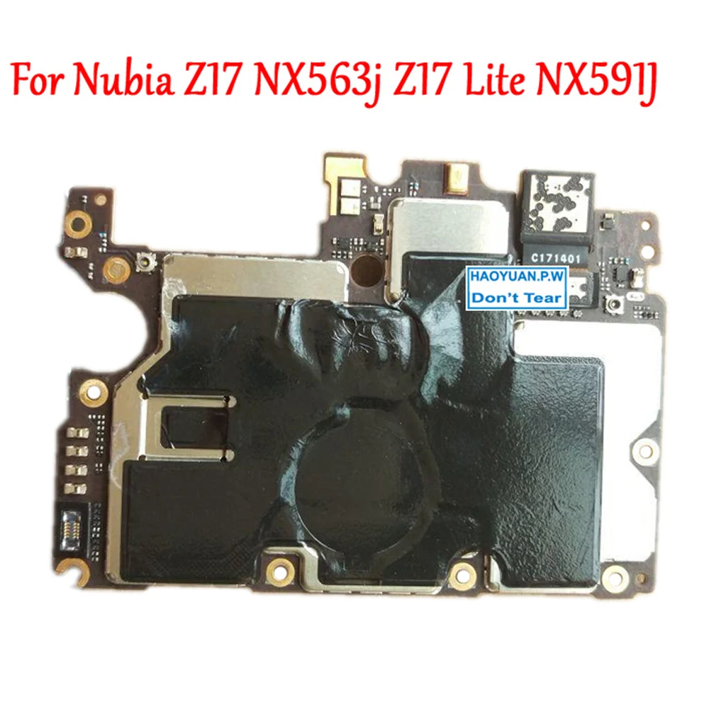 Материнская плата для ZTE Nubia Z17 NX563j Lite NX591j материнская полной работы электронная