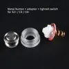 (Stainless steel button + luminous switch) kit for replacing silicone buttons,suitable for S2+ / C8 /C8+ ► Photo 1/5