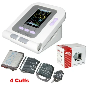 

08A Digital Blood Pressure Monitor Upper Arm OLED Electronic Sphygmomanomete with Neonate Infant Pediatric Child Adult 4 BP Cuff