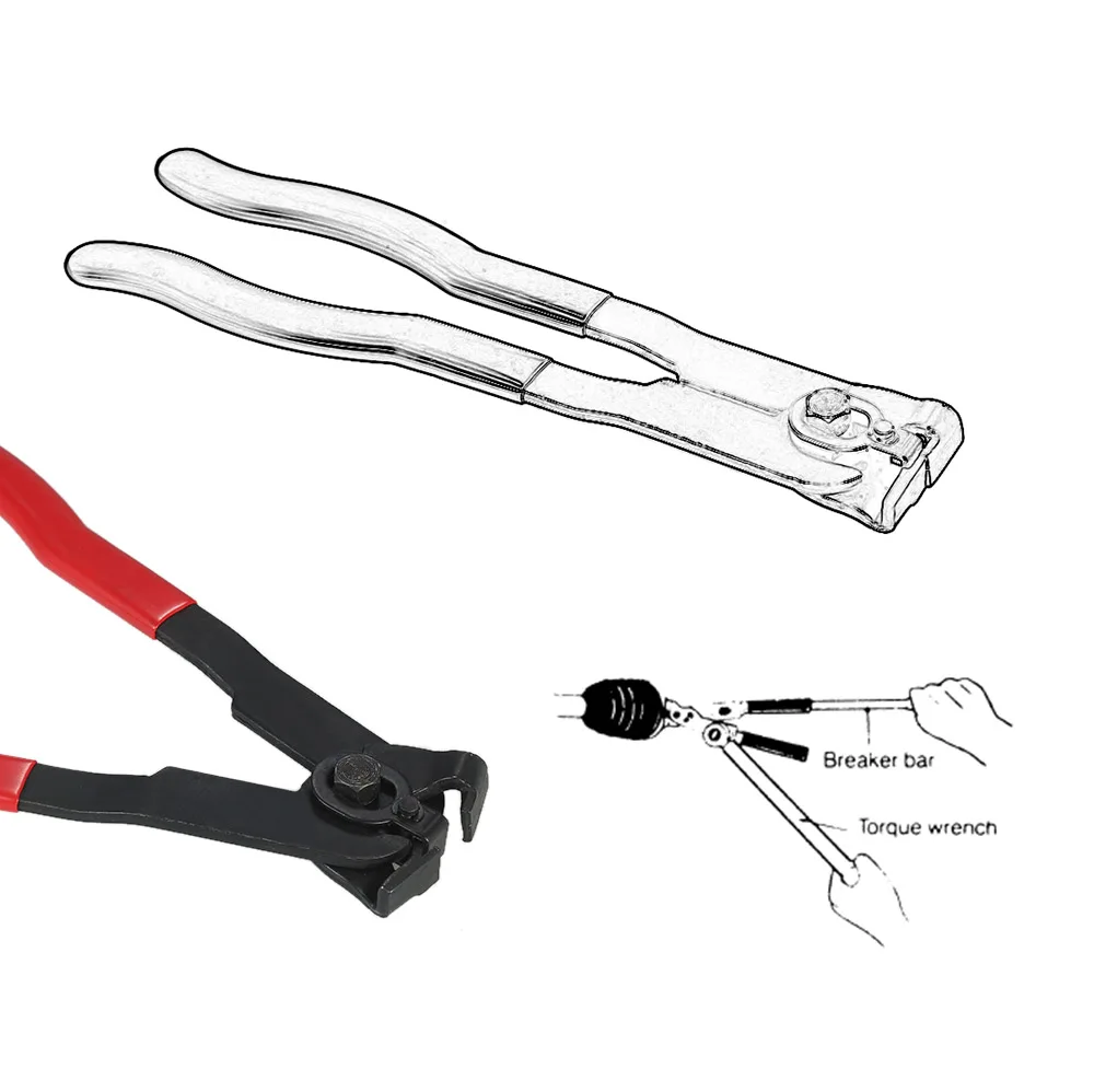 

2pcs Auto CV Joint Boot Clamps Pliers Automobile Car Banding Clamp Tool Kit Set Auto Repair Accessories
