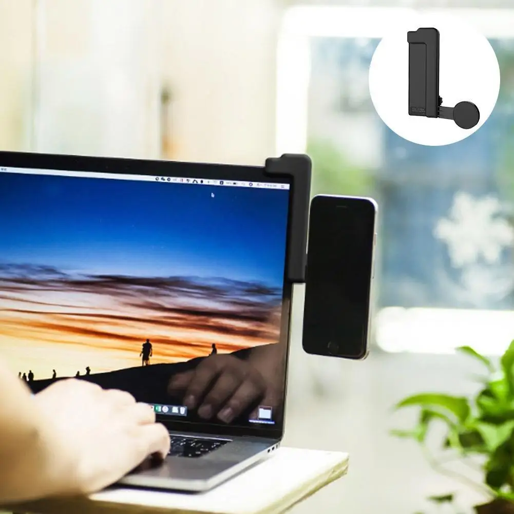 

Multi Screen Support Laptop Side Mount Connects Mobile Phone Phone Clip Holder Display Stand Dual Bracket Adjustable Monito