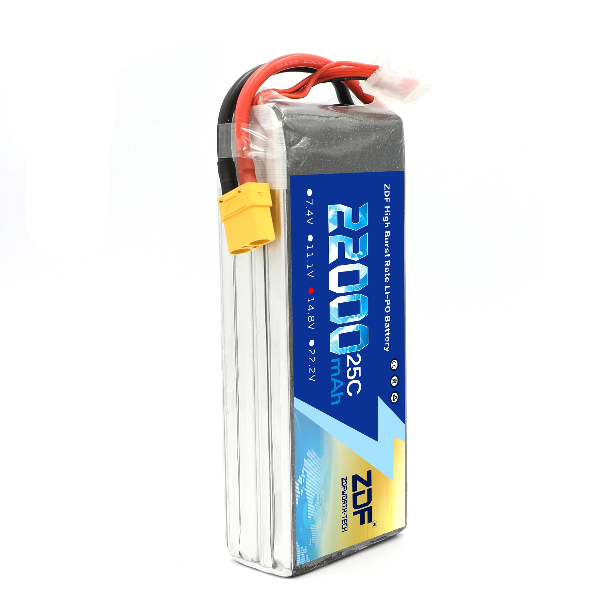 ZDF LiPo Battery 4S 5S 14.8V 18.5V 22000mAh 25C FOR RC Drone Quadrotor Helicopter Car Boat