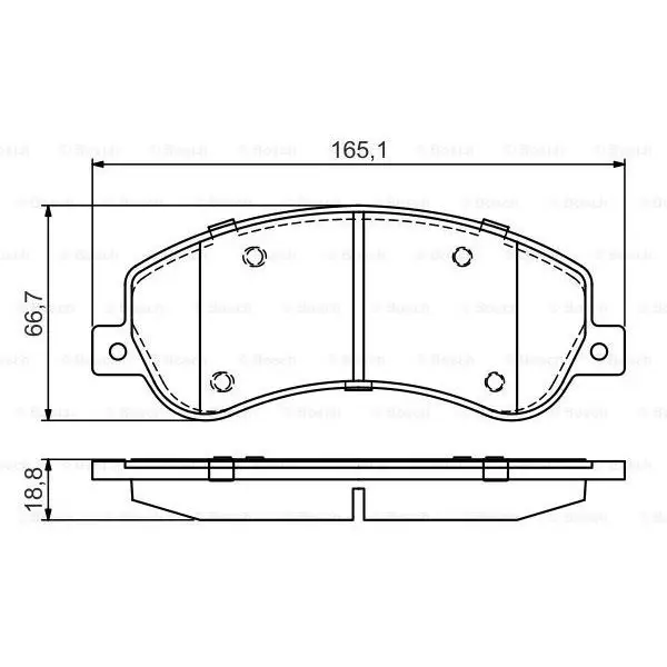 Колодки тормозные FORD TRANSIT 330/350 06-/VW AMAROK 10- передни