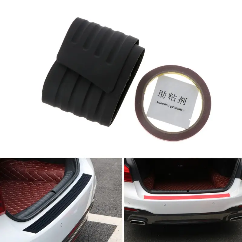 Car Trunk Bumper Sill Plate Protection Strip Rear Guard Universal Auto Decor 03KB