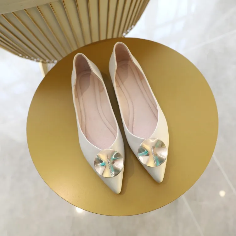 

Western Style Fashion 2020 Spring And Autumn Genuine Leather Pointed-Toe Chunky Semi-high Heeled Solid Color Low-Cut Fashion Sho