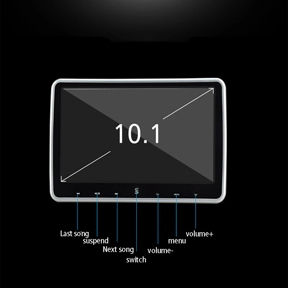10,1 дюймовый детский ЖК-экран музыкальная игра многофункциональный монитор Регулируемый HD FM радио цифровой инфракрасный dvd-плеер подголовник автомобиля
