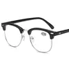 Metal Half Frame Reading Glasses Presbyopic Eyewear Male Female Far sight Glasses with strength +0.5 +0.75 +1.0 +1.25 To +4.0 3