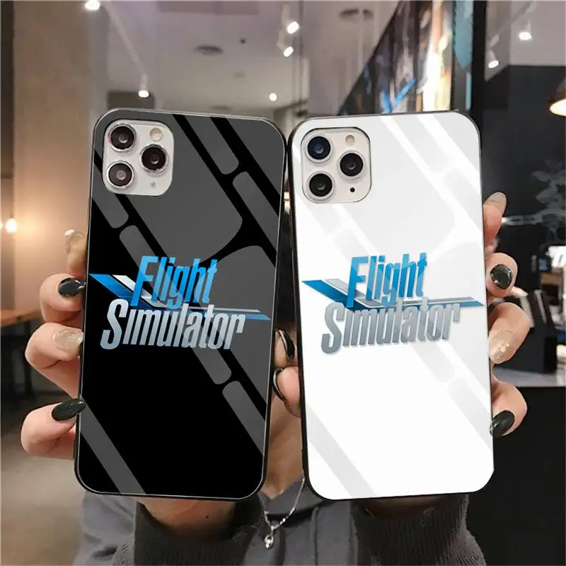 Aircraft FLIGHT SIMULATOR Phone Case Tempered Glass For iPhone 11 Pro XR XS MAX 8 X 7 6S 6 Plus SE 2020 case | Мобильные телефоны и
