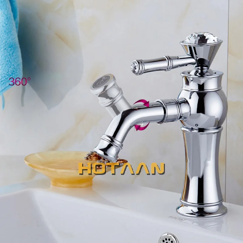 Basin faucet Bathroom faucet Gold finish Brass Mixer Tap