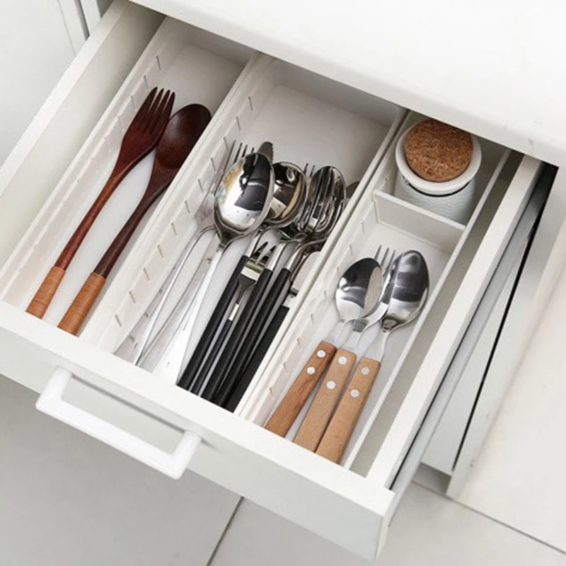 

1 pcs Kitchen Home Storage Boxes Adjustable Makeup stationery Divider Storage Boxes Creative Storage Boxes Household accessories