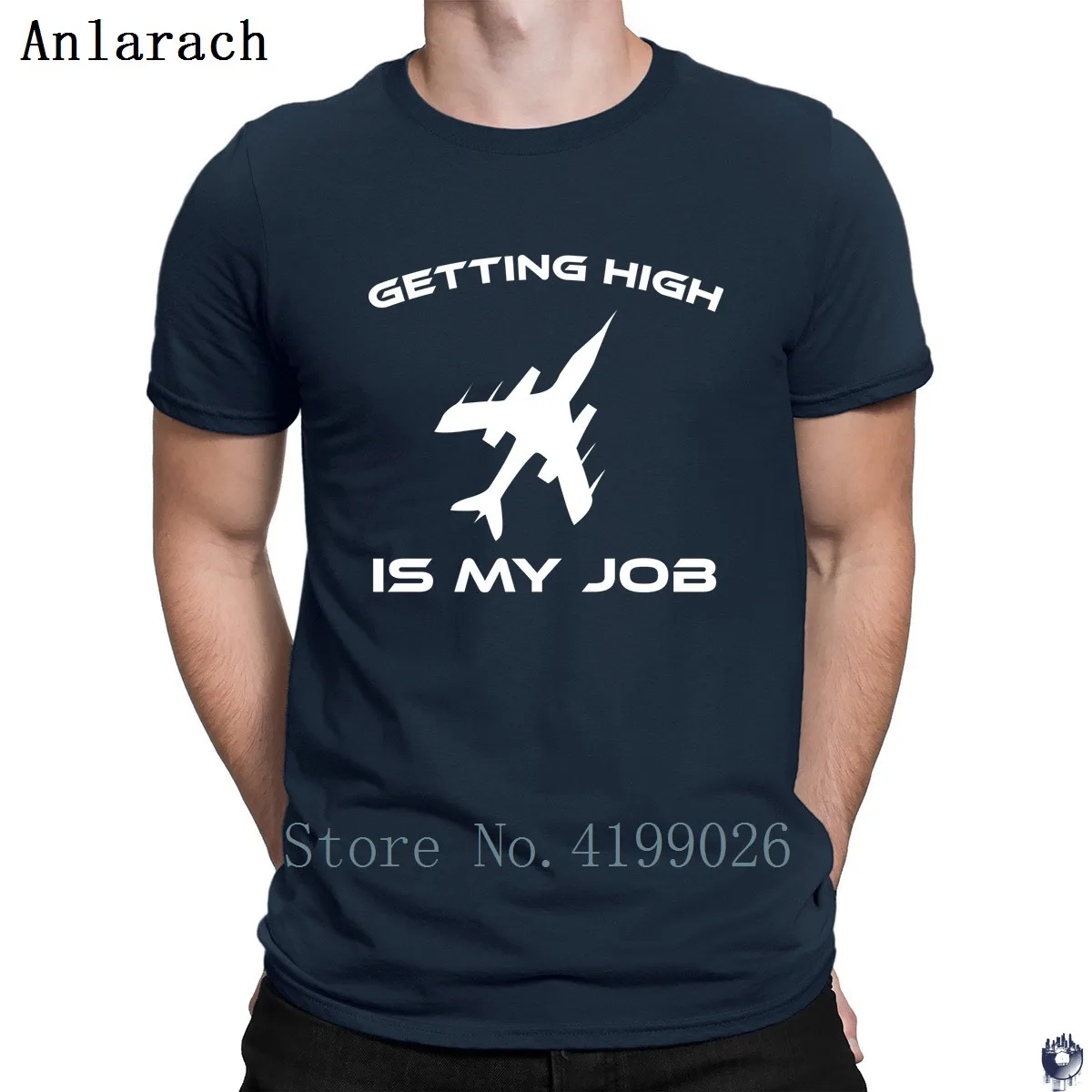 Getting High is My Job Pilot Airline Aviation футболки креативные известный Топ Футболка для мужчин