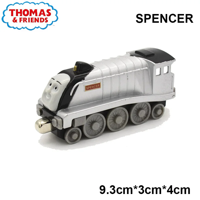 40 стилей 1:43 паровозик Томас и его друзья, игрушечный паровозик Томас из металлического сплава, литая под давлением Магнитная модель поезда, обучающая игрушка для детей, подарок - Цвет: spencer