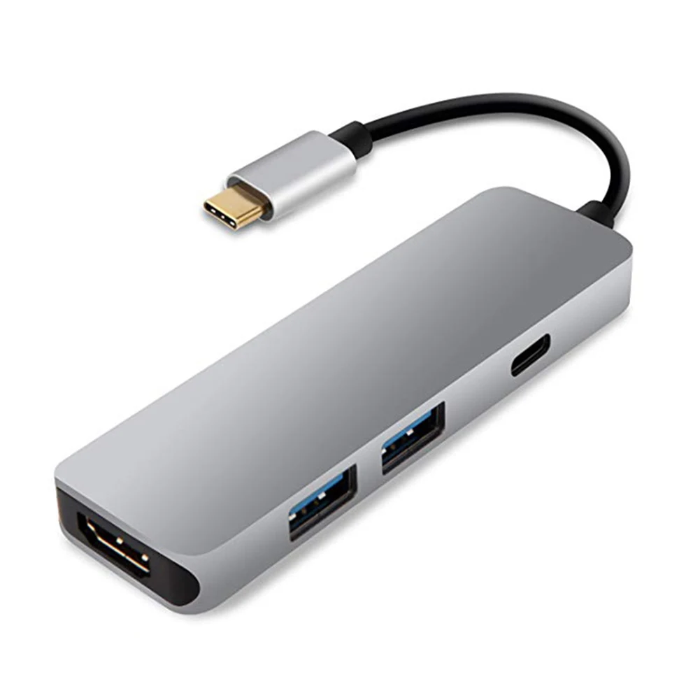 4 в 1, хаб типа C к HDMI 4K с 2 usb портами, адаптер для MacBook Pro, Google, Chromebook, адаптер для USB C| | | АлиЭкспресс