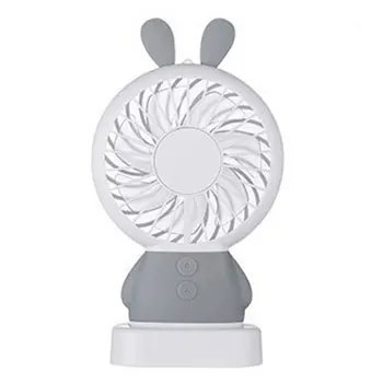 

Creative Usb Charging Small Fan Led Handheld Portable Mini Charging Colorful Night Light Student Fan