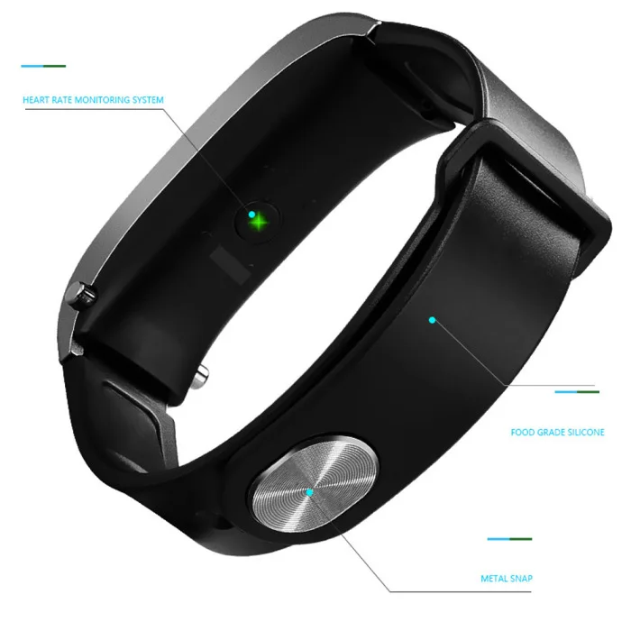 2 в 1 умный браслет с Bluetooth наушники HeartRate монитор водонепроницаемые часы LHB99