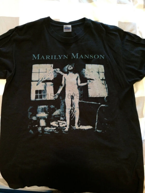 

Vintage~90S 1996 Marilyn Manson All Fcked Up 2 Sided T-Shirt Reprint 2019 Funny Tees