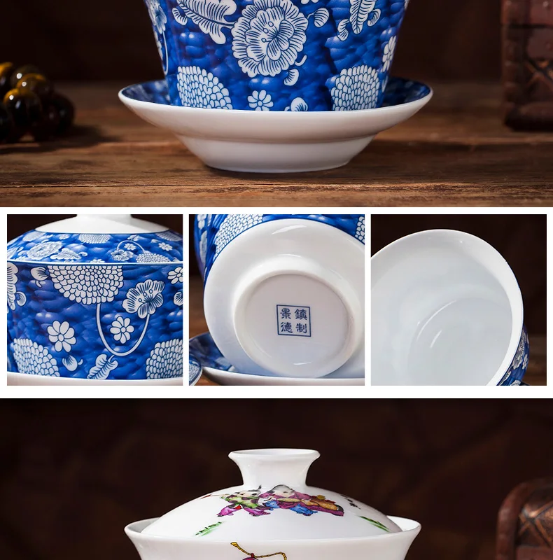 240 мл Gaiwan керамическая фарфоровая чайная соусница для тарелки Обложка набор пиалы для чая Посуда для чая кухонная посуда для питья мастер рукоделье чашка украшения подарки