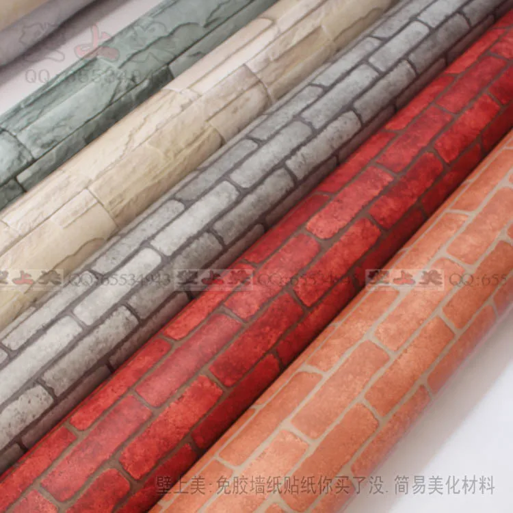 120 см самоклеящиеся настенные наклейки Моделирование кирпич обои 3d