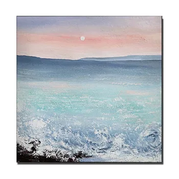 

Hand Painted Abstract Modern Art Seascape Wall Picture Canvas Oil Painting Living Room Home Wall Art Decoration Drop Shipping