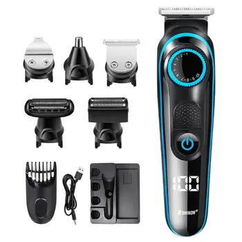 

5 in 1 Electric Hair Clippers for Men Nose Beard Trimmer Cordless USB Razor Kit
