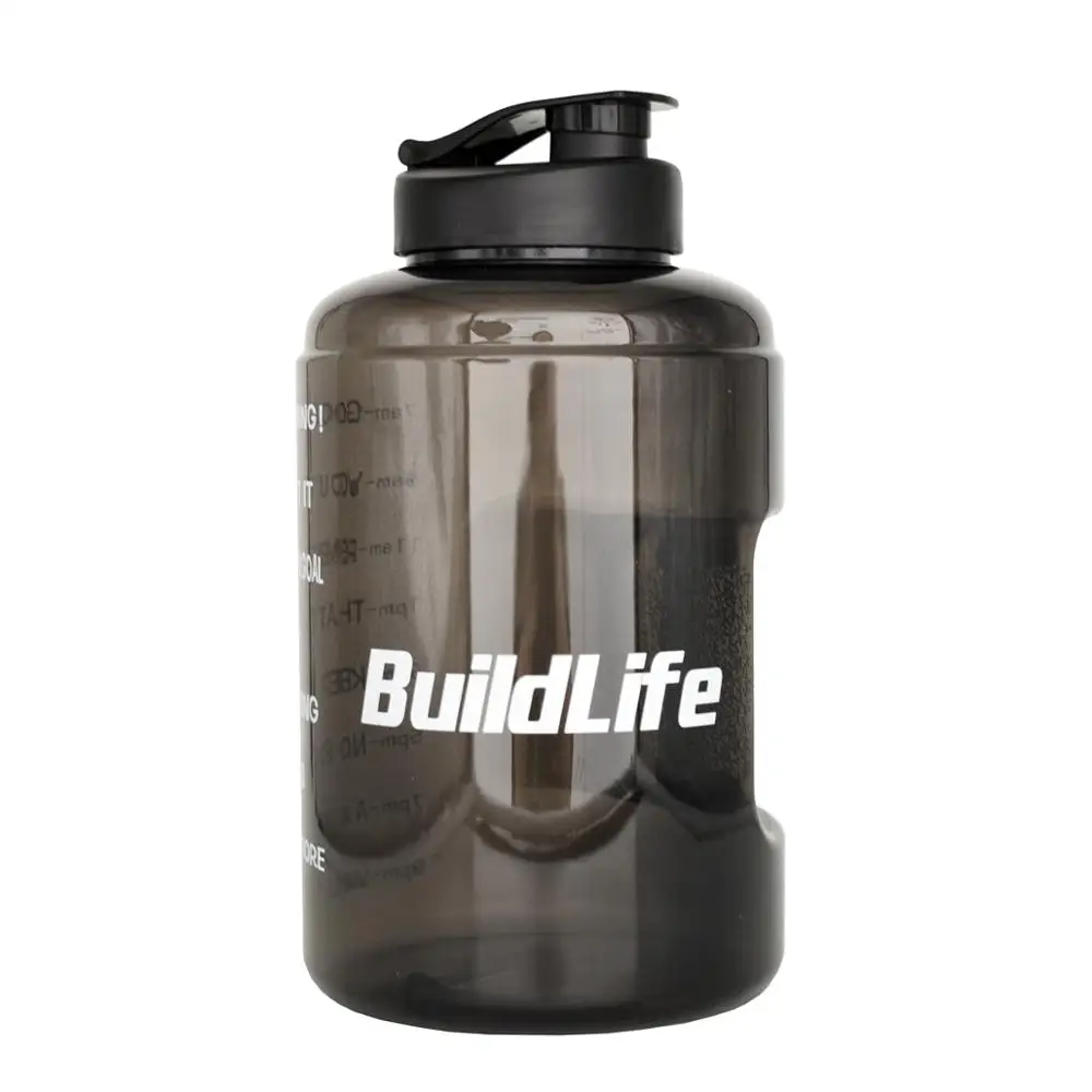 Black Buildlife 3.8L с широким горлышком 1 галлон бутылка для питьевой воды BPA бесплатно обучение большой емкости чайник для наружного кемпинга чайник кружка - Цвет: Black