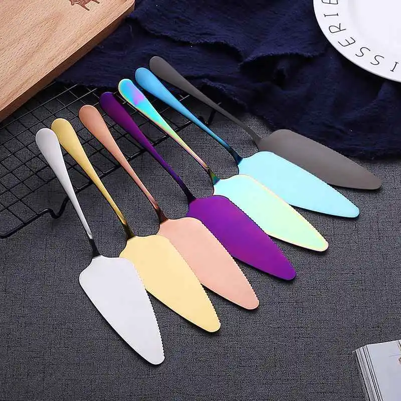 

Gold 304 Food Grade Stainless Steel Triangle Premium Cake Shovel Pastry Dessert Knife Pizza Cheese Baking Tools