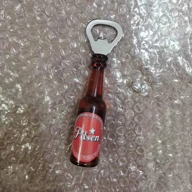 Creative Simulation Beer Bottle Opener Multifunctional Magnetic Refrigerator Magnet Bottle Bar Decoration Kitchen Gadgets O
