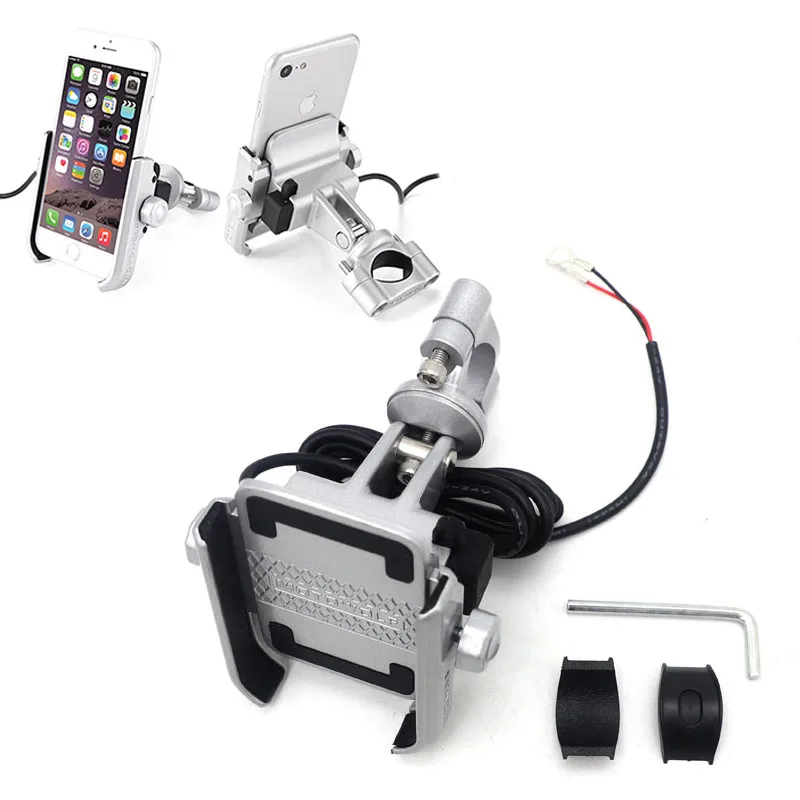 Вращающаяся подставка для мотоцикла и велосипеда с USB зарядкой BMW R1200GS G310GS F700GS F800GS