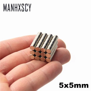 

2000pcs Neodymium N35 Dia 5mm X 5mm Strong Magnets Tiny Disc NdFeB Rare Earth For Crafts Models Fridge Sticking magnet 5x5mm