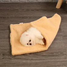 Домашнее теплое мягкое одеяло, утолщенное двустороннее одеяло для щенка, собака, теплая подстика для животных, кашемировый коврик для сна