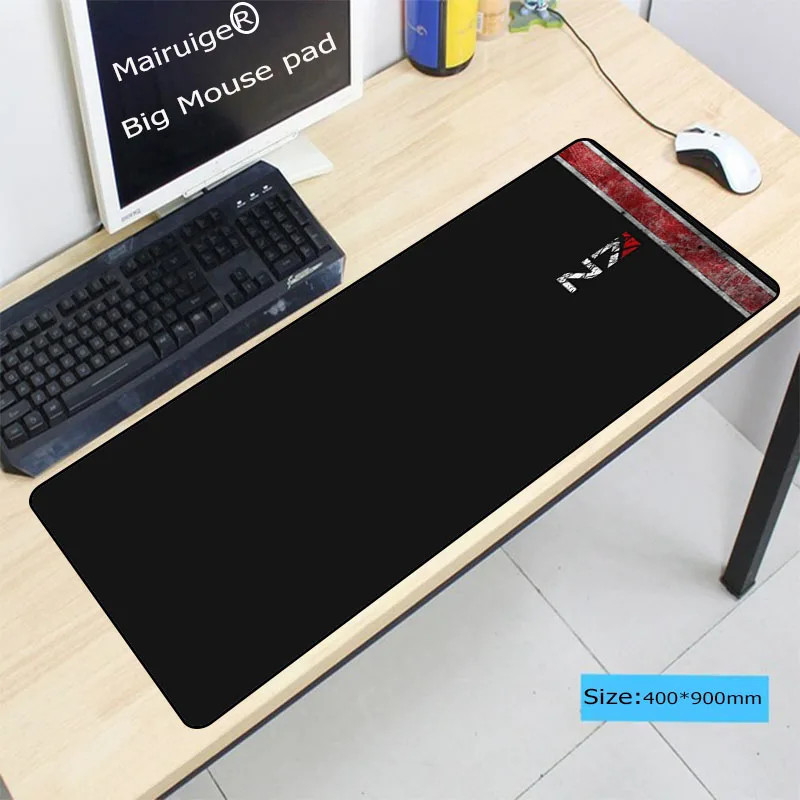 

LaumansSpeed Mass Effect N7 Game Logo Large Mouse Pad Stylish Stitched Edge Computer Mice Mat Gaming Mousepad