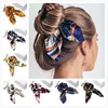 New Chiffon Bowknot Elastic Hair Bands For Women Girls Solid Color Scrunchies Headband Hair Ties Ponytail Holder Hair Accessorie ► Photo 1/6