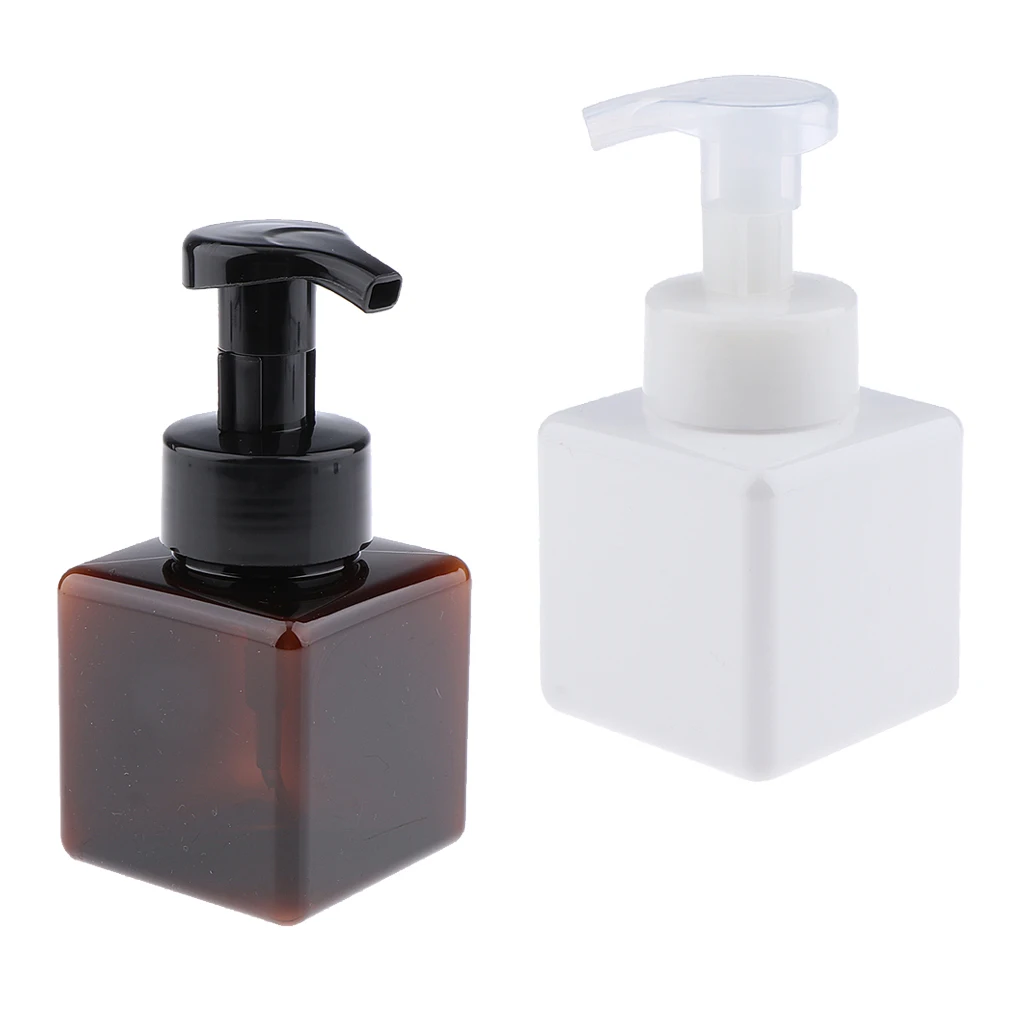 2Pcs 8oz Shampoo Mousse Lotion Conditioner Pump Bottles Dispenser Containers