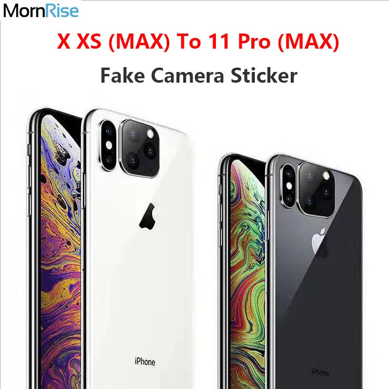 Чехол с металлическим кольцом Защита объектива для iPhone X XS MAX Второе изменение до