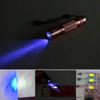 

Torch Mini Flashlight LED Flashlight Portable Durable Super Bright 365nm UV Light 3W Ultra Violet Tactical Military