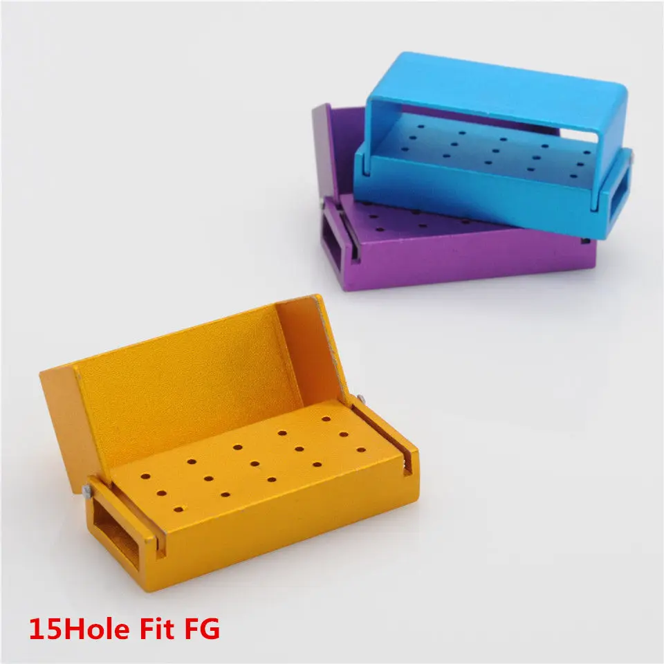 Burs Blocks Autoclavable Disinfection RA/FG Holder Sterilizer 30/15 holes For Dental
