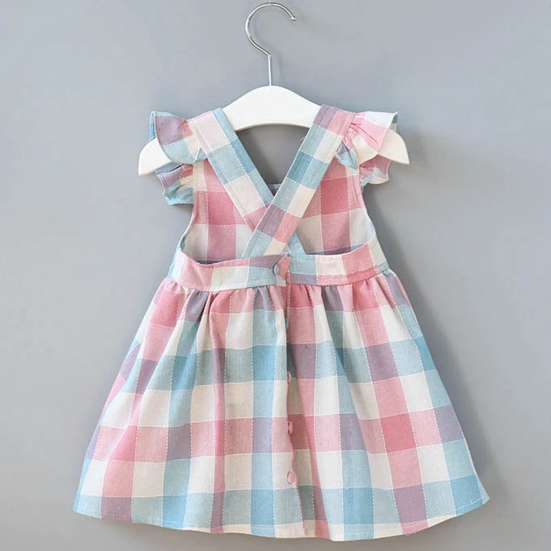 Summer Girls' Princess Dress Baby Cute Flower Pleated Sleeveless Party