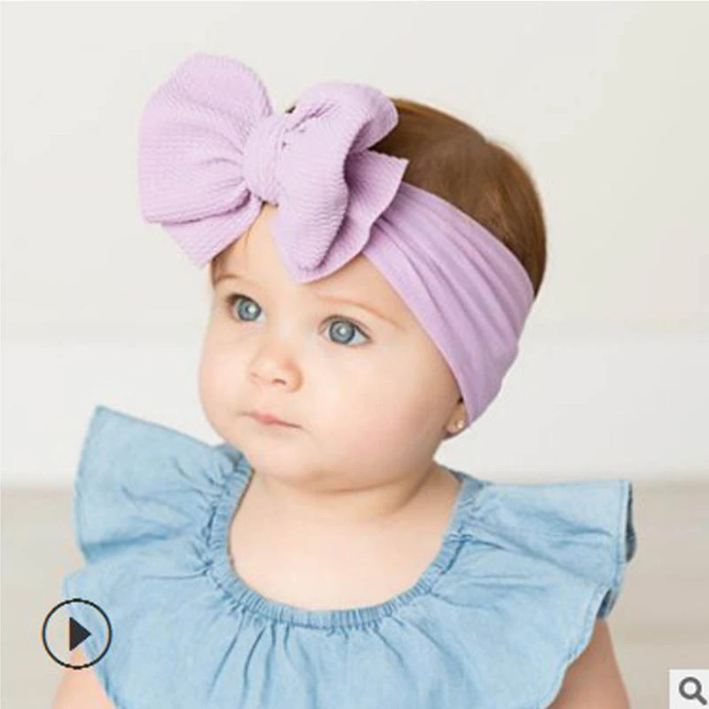 10Colors Lovely Big Bow Headbands Hair Bands For Baby Girls Children Head Wraps Hair Accessories