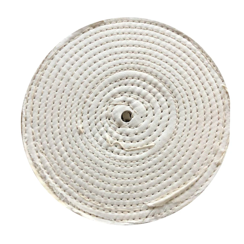 

1pc 8 Inches Polish Buffer Polisher Pad 5/8 Arbor Cotton Polishing Wheel Buffing For Rotary Tool Abrasive Tools