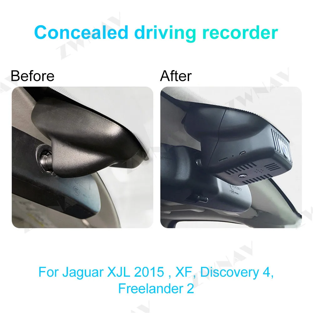 Автомобильный регистратор для вождения автомобиля DVR фронтальная камера HD рекордер ночного видения для Jaguar XJL/XF Discovry 4/Freelander 2 1080P DVR